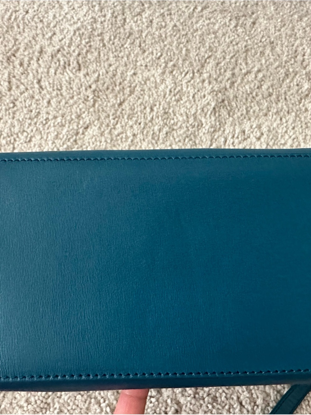 Balenciaga Teal Leather Satchel with Gold Hardware - Picture 5 of 7